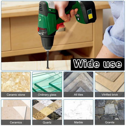 10X 6mm Tile Porcelain Drill Bit Marble Ceramic Glass Brick Shank Hex Spear Head