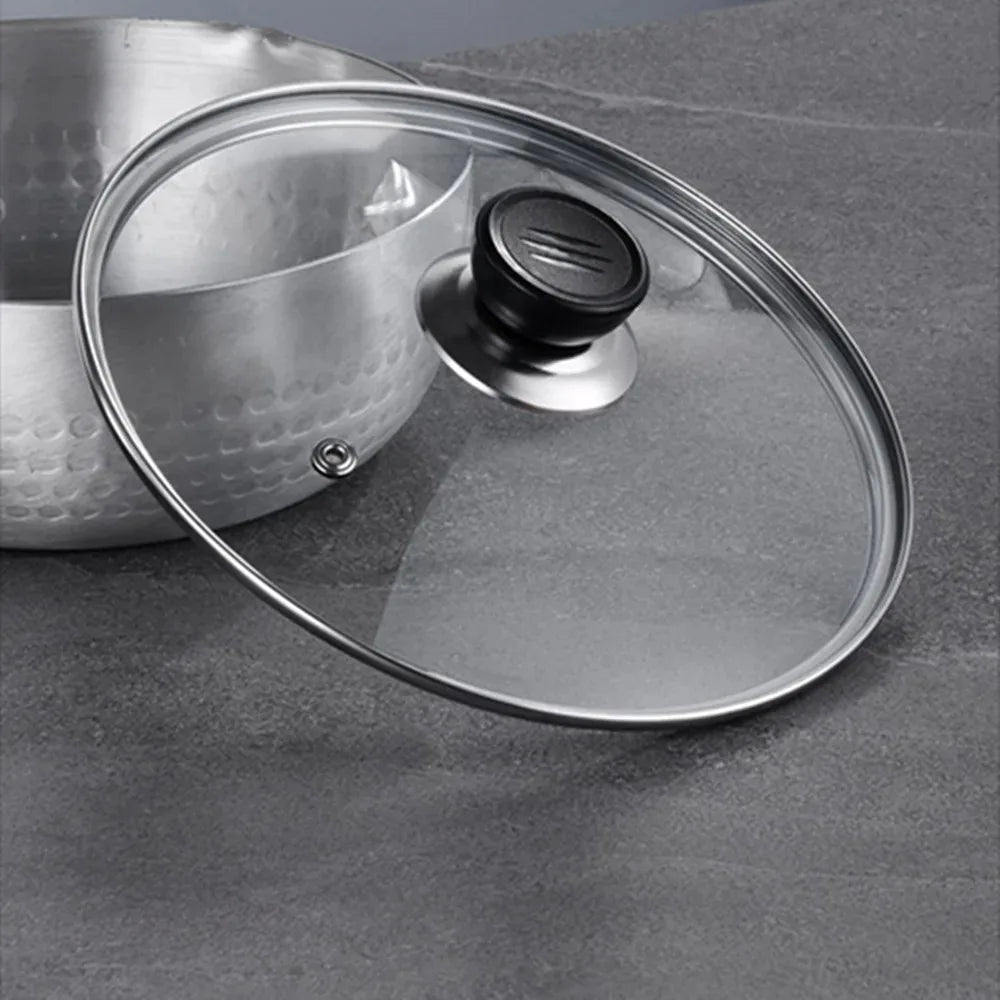 Frying Pan Pot Wok Replacement Glass Lid Tempered Round Top Cover 16cm - 36cm