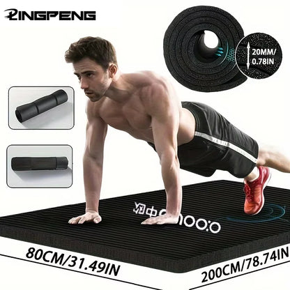 15/20mm Thick NBR Yoga Mat Moisture-proof Outdoor Non-Slip Durable Camping Picnic Mat Exercise Gym Fitness Workout