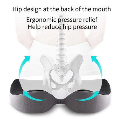 Cushion Non Slip Orthopedic Memory Foam Prostate Cushion Compatible with Tailbone Sciaticaback Pain Relief Comfort Chair Car Seat