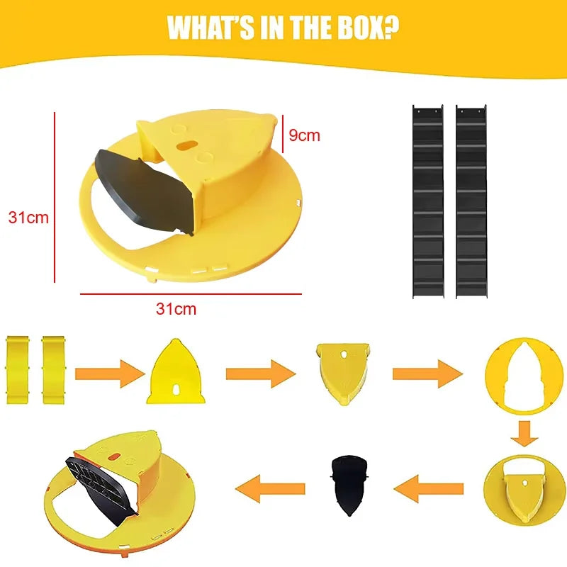 Intelligent Pitfall Mouse Catcher Trap Bucket Flipping Sliding Bucket Lid Automatic Reset After Catching Mice