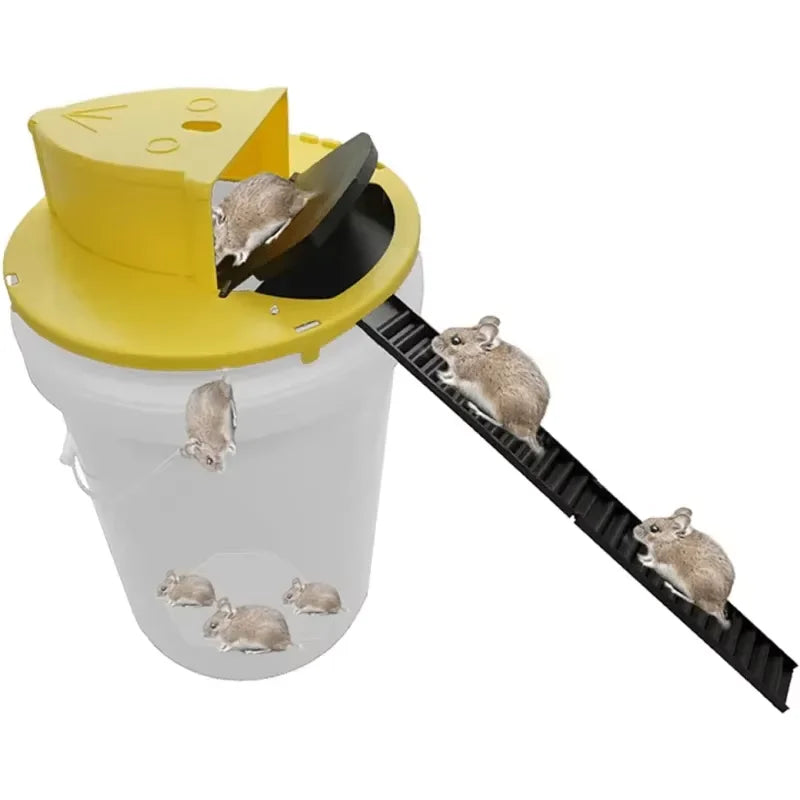 Intelligent Pitfall Mouse Catcher Trap Bucket Flipping Sliding Bucket Lid Automatic Reset After Catching Mice