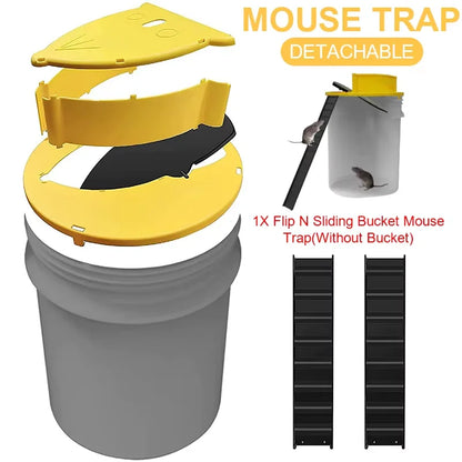Intelligent Pitfall Mouse Catcher Trap Bucket Flipping Sliding Bucket Lid Automatic Reset After Catching Mice