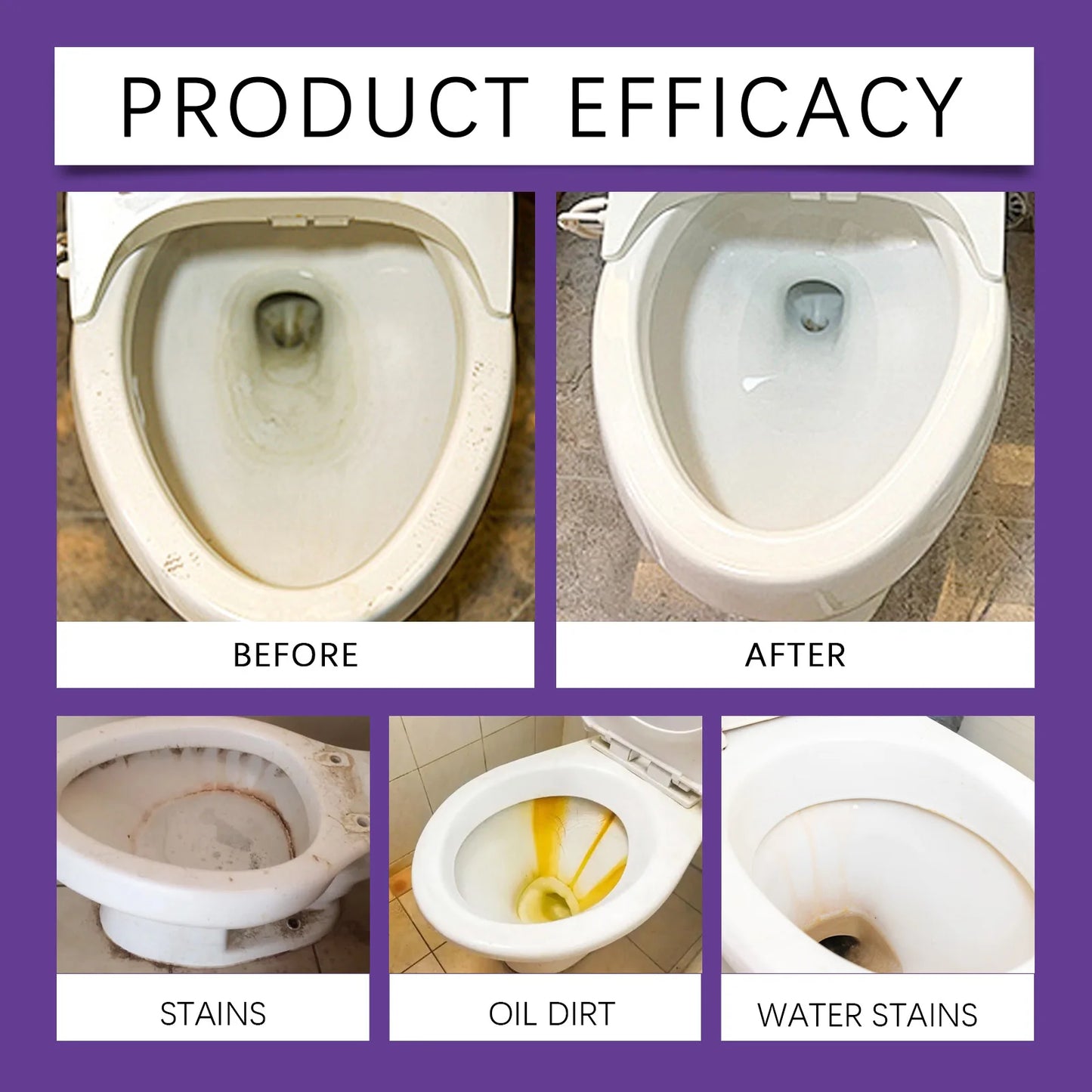 Toilet Bowl Cleaner Self Activating Miracles Powder Foam Deep Descaling Stain Remover Toilet Powder For Toilet Bowl Cleaning