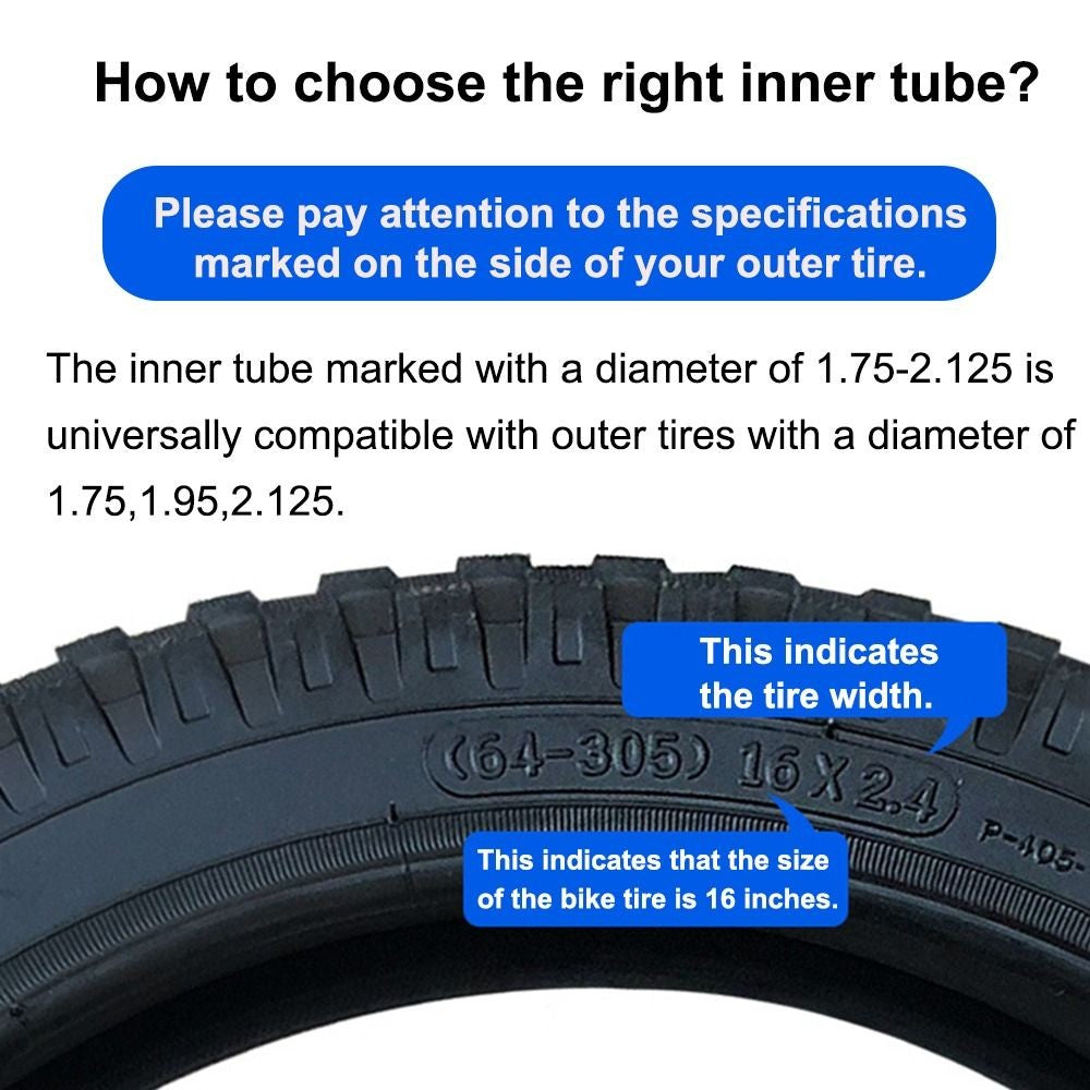 Rubber Road Bicycle Tire 12-20inch Rubber Tube Tyre  Mountain Bike