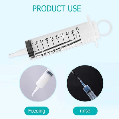 10-100PCS Disposable Plastic Syringes 1ml 5ml 10ml 20ml Measuring Tube Funnel