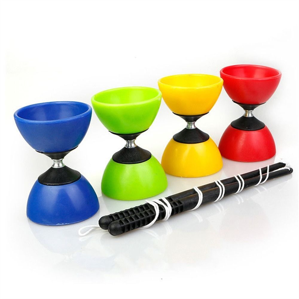 Diabolo Sticks & String Spinning Circus Skills Game Juggling Diablo Set Toy AU
