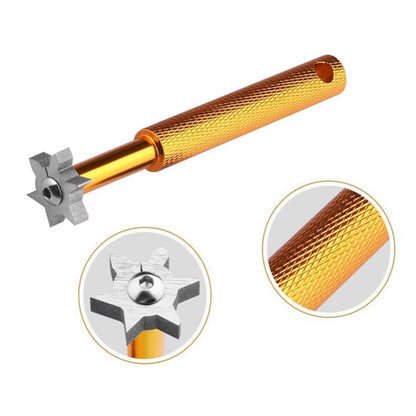 Club Groove Sharpener/Cleaner Regrooving Tool 6 Heads Iron Wedge Cleaning – Compatible with Golf