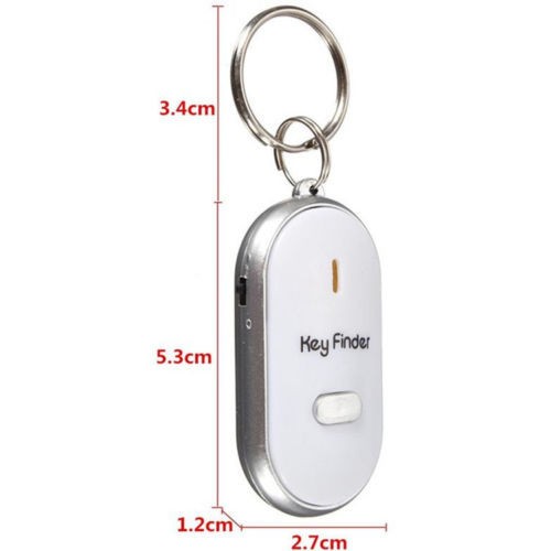 Key Finder Keychain LED Flash Beep Sound Control Locator Whistle Remote AU New