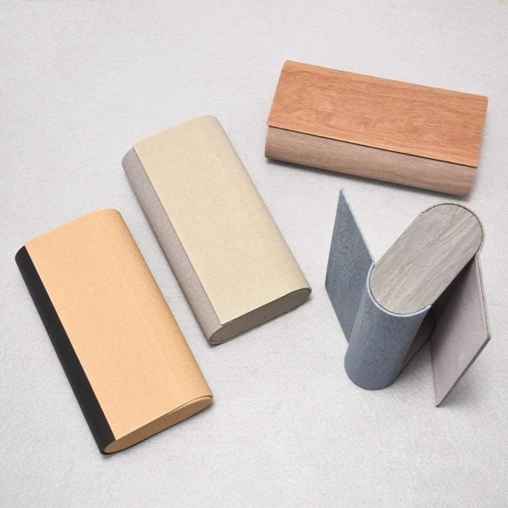 Large Capacity Double Eyeglasses Case PU Leather Glasses Case  Men