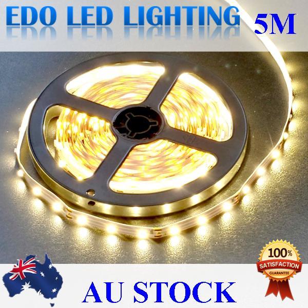 12V WARM White 5M 3528 SMD 300 Leds LED Strips Strip Light