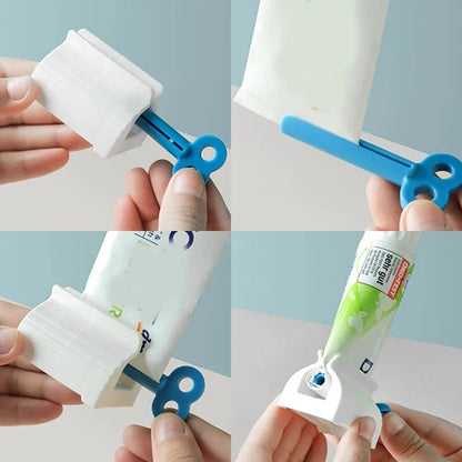 3x Toothpaste Squeezer Bathroom Tube Easy Stand Dispenser Rolling Holder Seat AU – Compatible with Seat