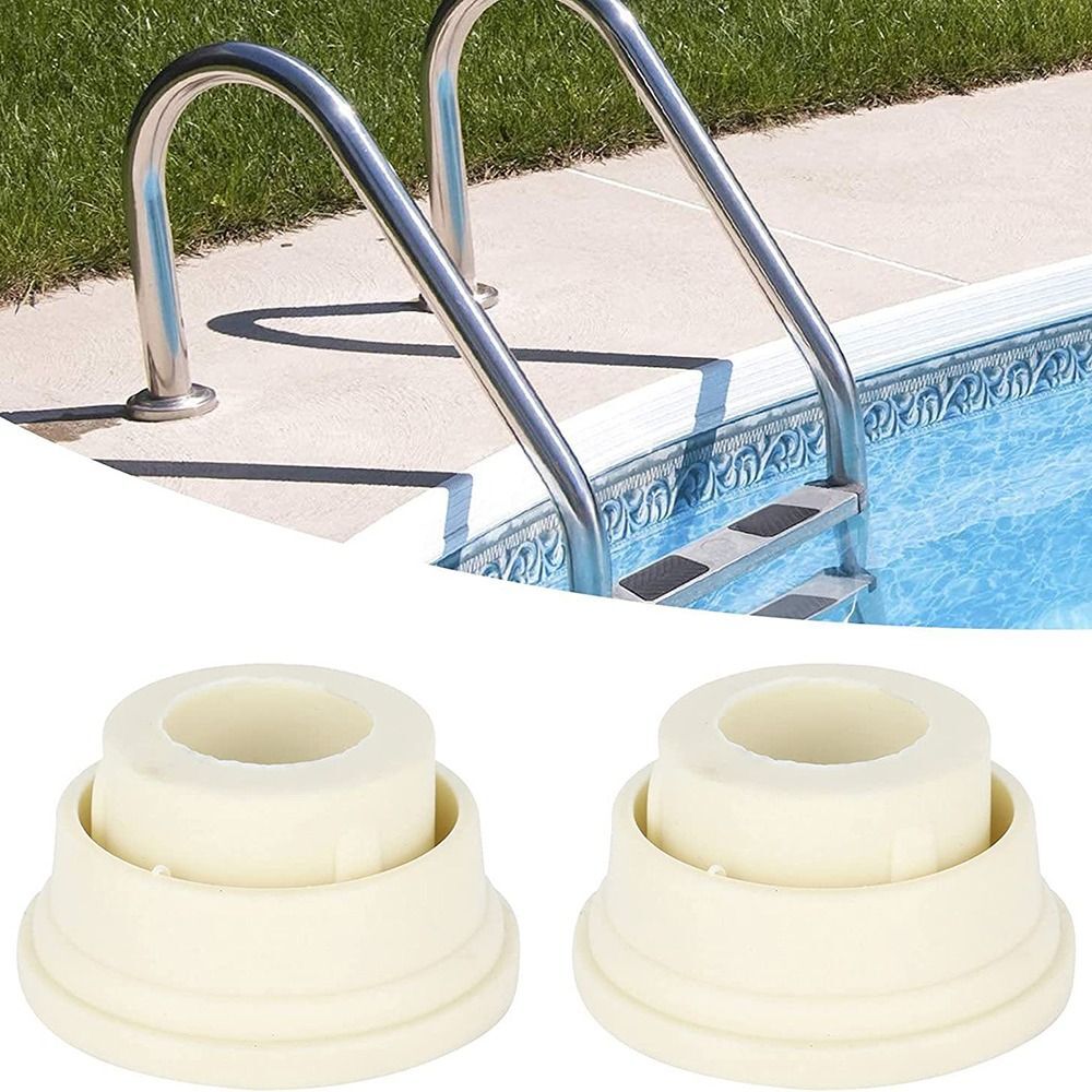 Inground Ladder Bumper White Ladder Foot Cover Bumper Cap  Swimming Pool