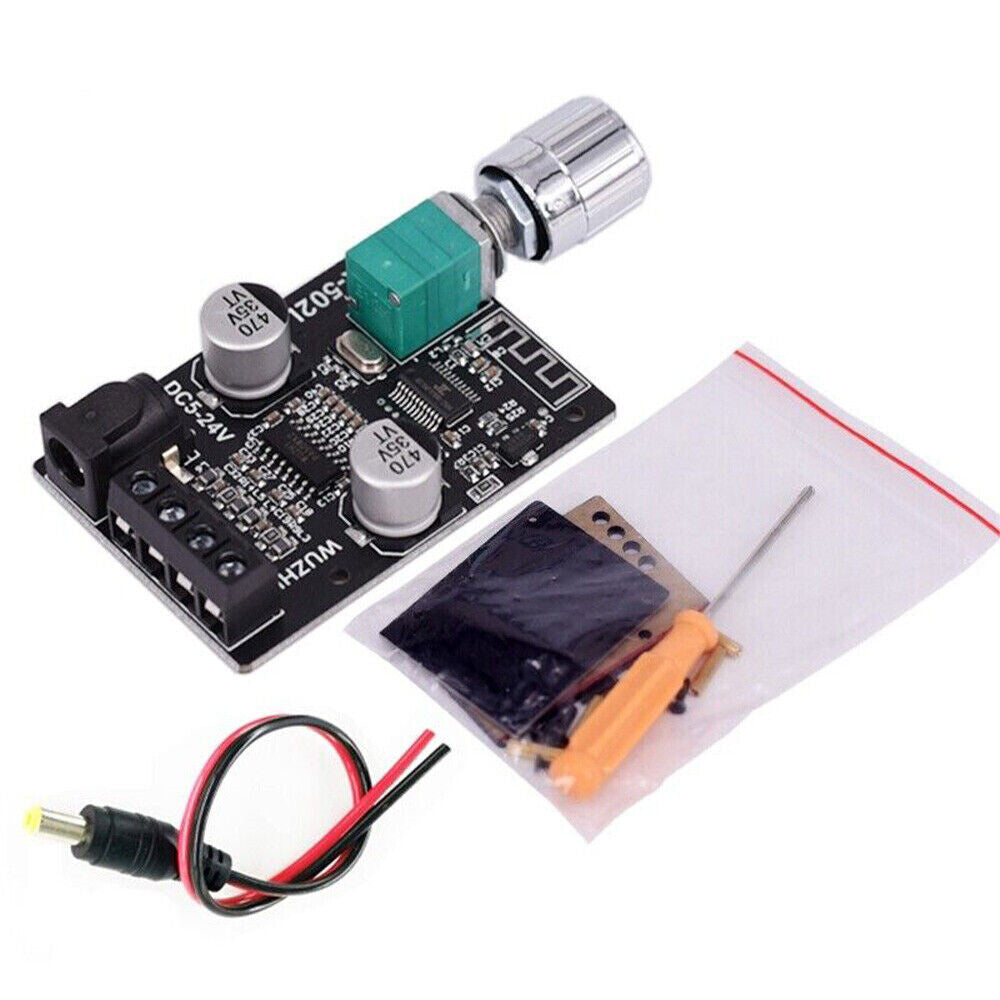 Mini 2*50W Bluetooth 5.0 Power Digital Amplifier Class Audio HiFi Stereo AMP AU