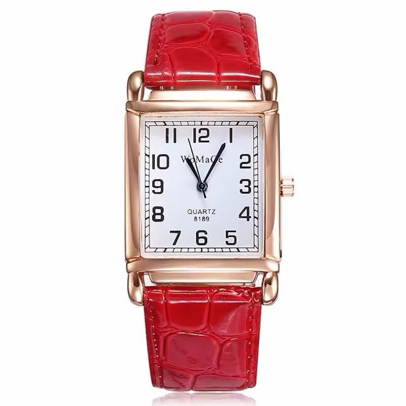 Luxury Rose Gold Ladies Quartz Watch - Fashion Women Leather Wristwatch Style