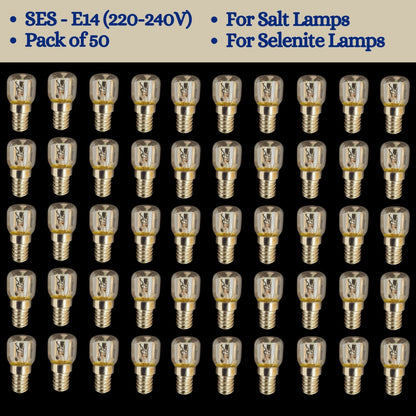 Light Bulbs for Salt Lamps and Selenite Lamps 7W, 15W, 25W - SES E14 (220-240V)