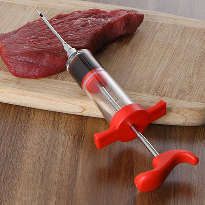 BBQ Injector Master Marinade Meat Cook Injector Syringe Needle Professional