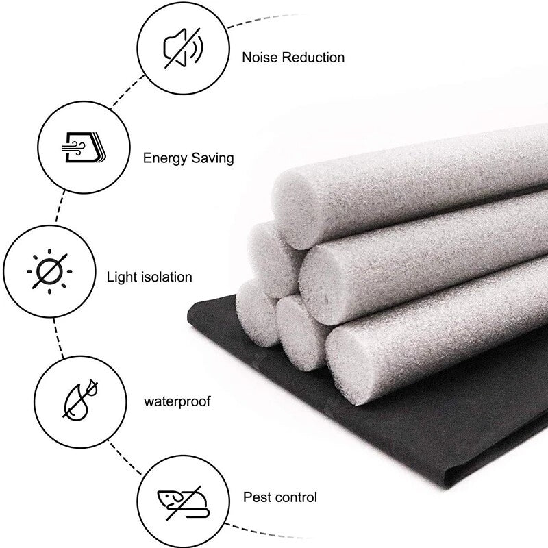 Flexible Door Bottom Sealing Strip Guard Wind Dust Threshold Seal Draft Stopper