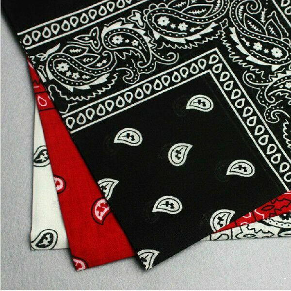 Paisley Bandanas Cowboy Bandana Head Scarf Double Sided Headwear wrap scarf tie