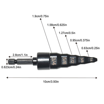 HVAC Copper Pipe Expander Hex Drill Reamer Air Conditioner Installation Tool AU