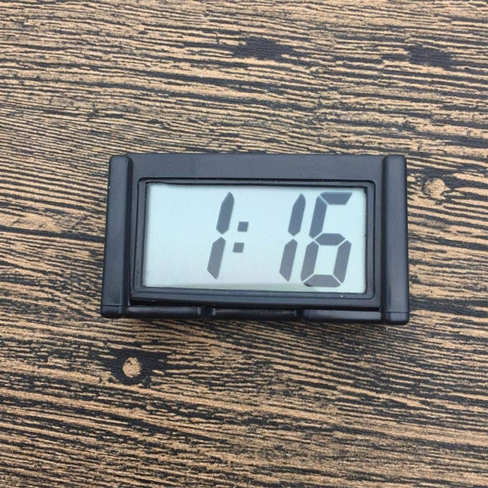 Small Digital Clock LCD Date Time Calendar For Car Dashboard Table Desk Portable