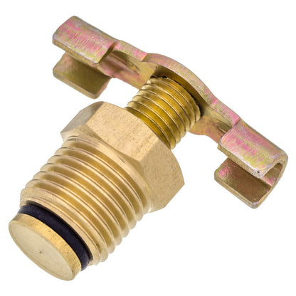 1/4" NPT Brass Drain Plug Valve Air Compressor Tank Fitting Rubber Seal T Handle