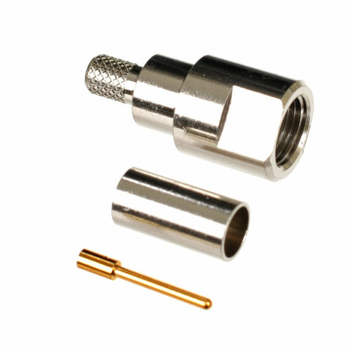 2 X FME Male Crimp for RG58 LL195 Coax Coaxial Cable Adaptor Connector
