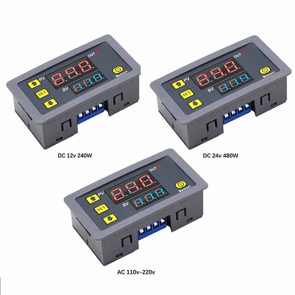 DC 12V 24V Digital Timing Delay Relay Home Adjustable Cycle Timer Control Switch
