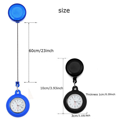 Pin Doctor Medical Hanging Retractable Nurse Watch Fob Watch Pocket Watch
