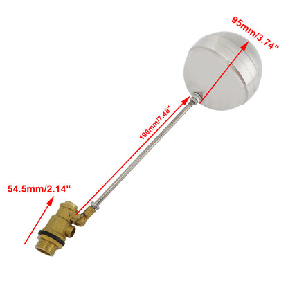 1/2"-1" Thread Float Ball Valve Floating Ballcock Stainless Steel Fittings