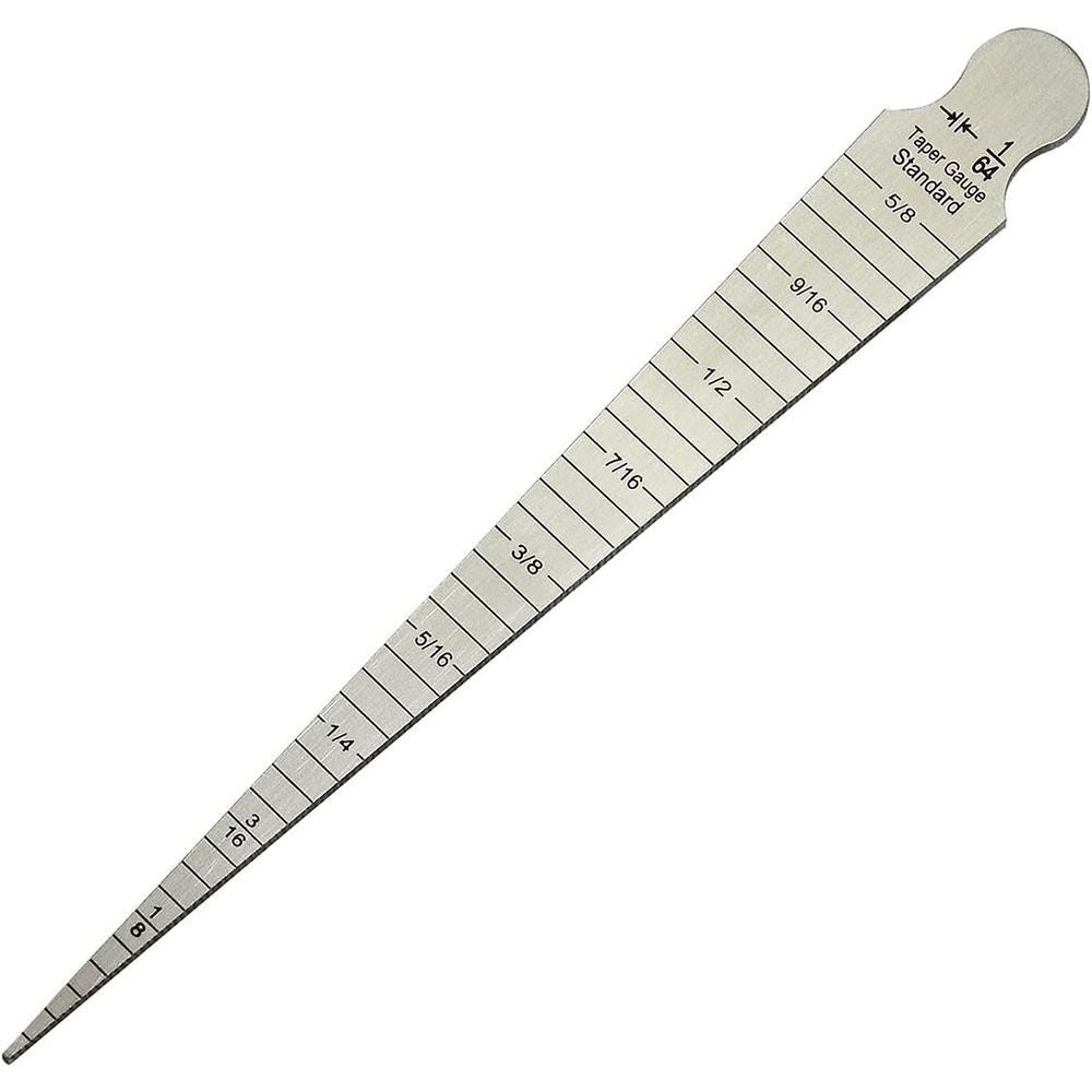 1-15mm Welding Gauge Stainless Steel Taper Ruler Taper Gauge  Aperture