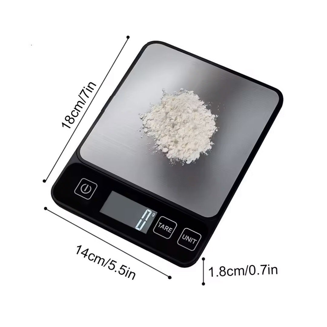 Digital Kitchen Scale 10kg 1g Precision Food Weight Scale for Cooking Baking Die