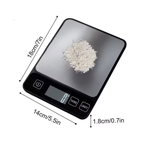 Digital Kitchen Scale 10kg 1g Precision Food Weight Scale for Cooking Baking Die