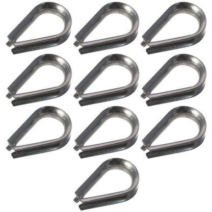 10pcs 1.5-12mm Rope Thimble Rigging Thimbles Ring Clamp  Rope Connecting Head