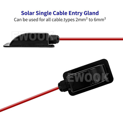 Caravan Solar Car Junction Box Camper Roof Wire Cable Entry Gland Box Waterproof