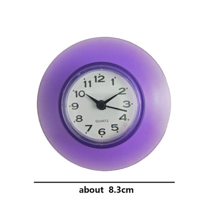 Waterproof Shower Clock with Suction Cup Quartz Clock  Kitchen Living Bathroom