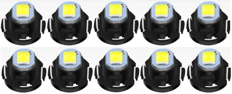 10 x T4.7 Neo 12mm 3030smd 12v Red Dash illumination LEDs T5 Red (10pcs)