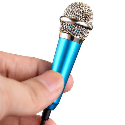 Mini Portable Microphone Vocal Instrument Mic For Mobile Phone Laptop Computer