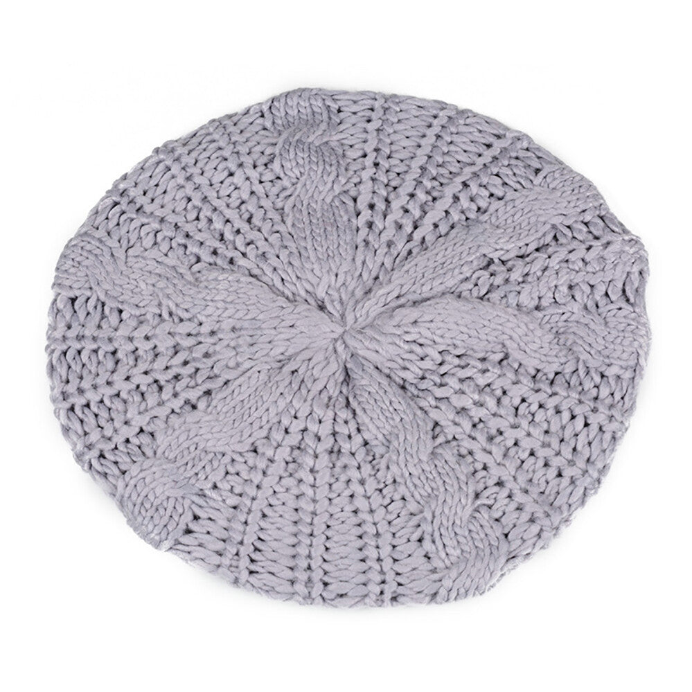 Women Lady Beret Cap girl Slouch Knitted Crochet Winter Beanie Hat Warm Baggy