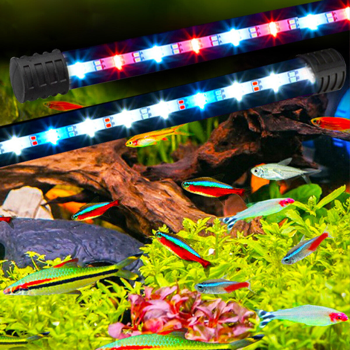 Fish Tank Aquarium LED Light RGB Full Spectrum Waterproof Lamp Aqua Lighting AU