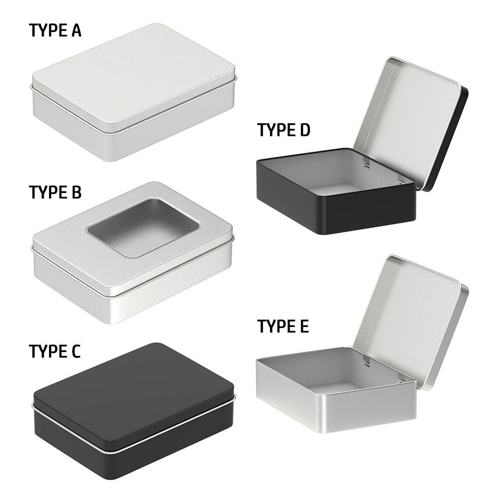 Empty Storage Box Multistyles Trading Card Case Small Tin Box  Candy