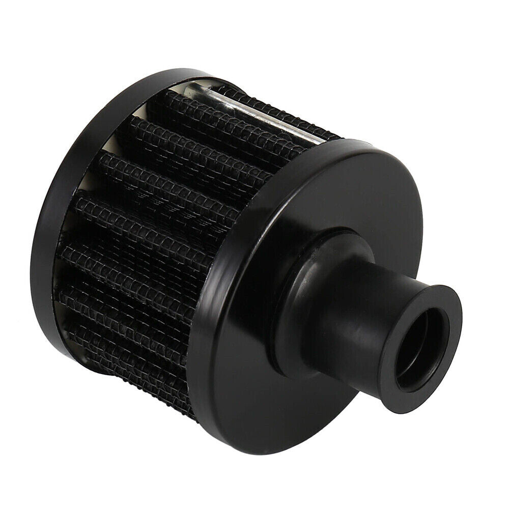 2pc Car 12mm Oil Mini Air Filter Intake Vent Valve Cover Breather Fuel Crankcase