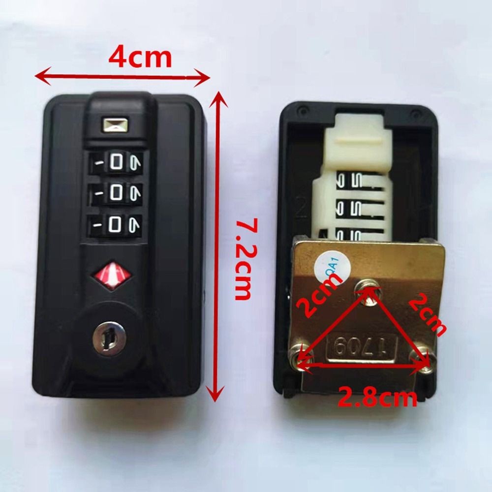 Replacement 3 Digit Combination Lock Suitcase Luggage Coded Lock  Travel