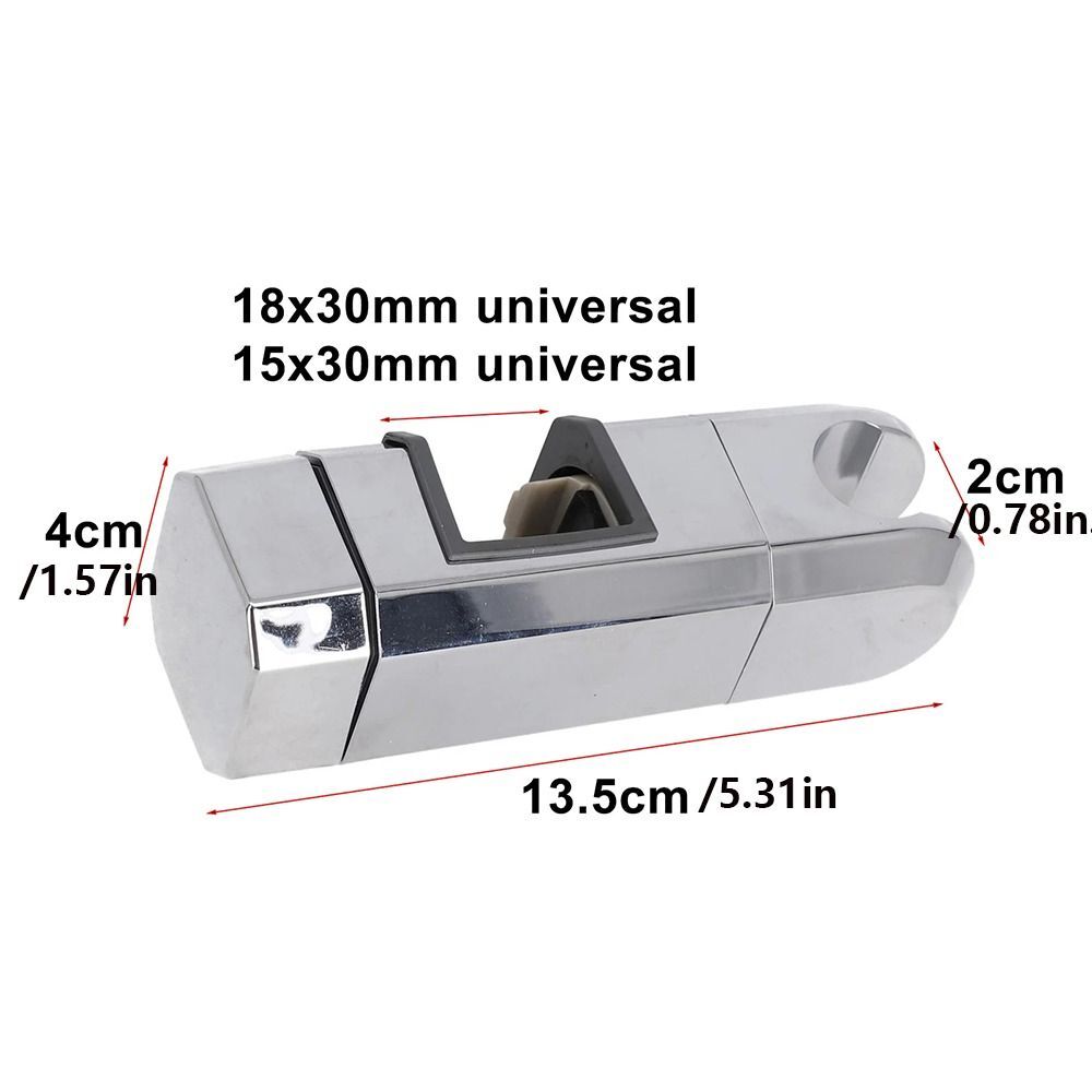 Adjustable 15mm-30mm Shower Head Slider Bar Bracket Lifting Rod Clamp Holder