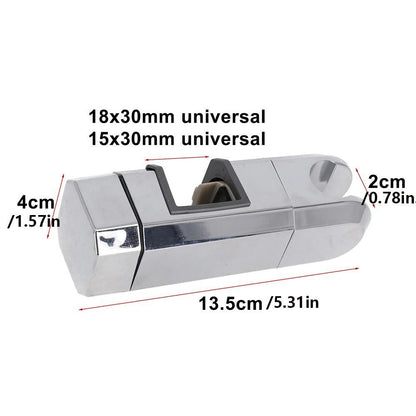 Adjustable 15mm-30mm Shower Head Slider Bar Bracket Lifting Rod Clamp Holder