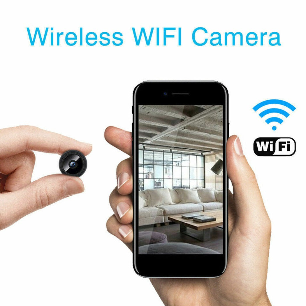 Mini WiFi Security Camera 1080P Wide Angle IR Night Vision Motion Detect SD AU