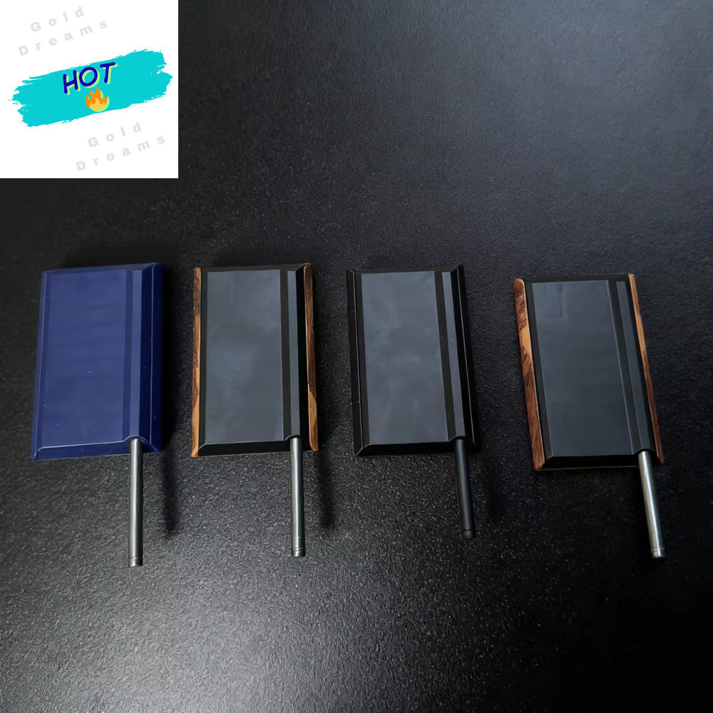 8-Compartment Plastic Snuff Kit Container with Sild Lid in Aluminum Straw Pocket