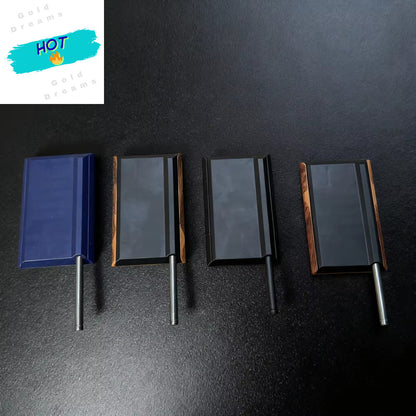 8-Compartment Plastic Snuff Kit Container with Sild Lid in Aluminum Straw Pocket