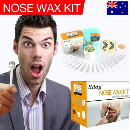 Nose Ear Hair Removal Wax Kit Sticks Easy Mens Nasal Waxing Remover Strips AU