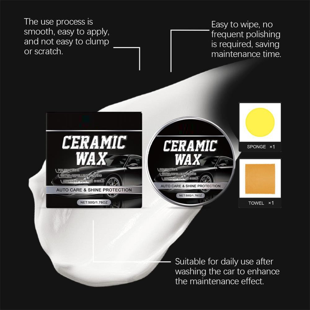 1-10 Set Titanium Ceramic Wax Cream,Strong Protection Car Coating Polishing Wax